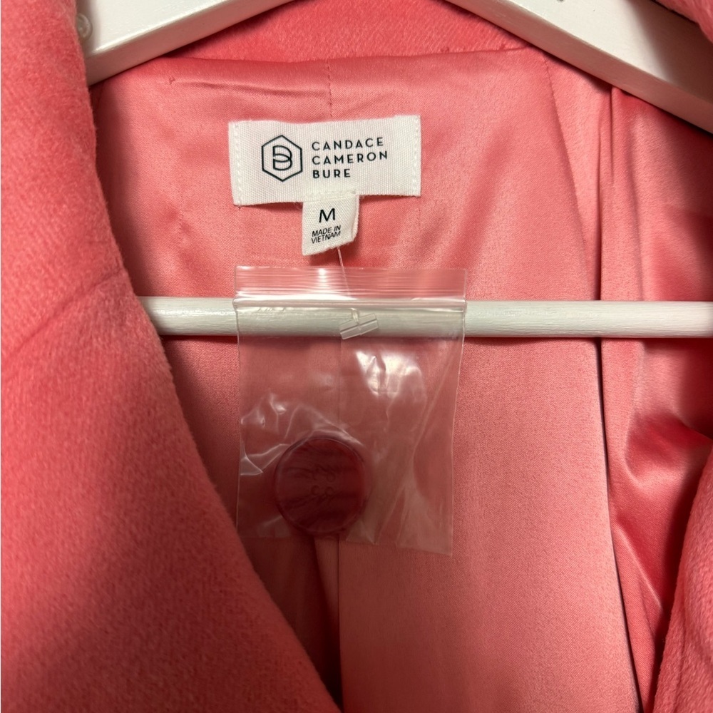 NWOT Candace Cameron Bure Regular Button Front Tailored Coat Long Blazer Jacket - Picture 5 of 10